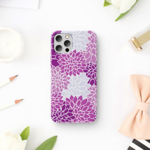 Coque iPhone 11 Fleurs Dahlia, Motif De Fleurs, Dahlia Violet