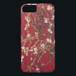 Coques Pour iPhone Fleurs d'amandes Red Vincent van Gogh Peinture d'a<br><div class="desc">Vincent van Gogh (Néerlandais,  1853 - 1890) La vie morte des amandes fleurit contre un arrière - plan de couleur rouge foncé ou rouille. Van Gogh a été inspiré par la gravure japonaise. Consultez ma boutique pour trouver des produits correspondants !</div>