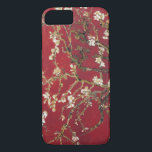 Coques Pour iPhone Fleurs d'amandes Red Vincent van Gogh Peinture d'a<br><div class="desc">Vincent van Gogh (Néerlandais,  1853 - 1890) La vie morte des amandes fleurit contre un arrière - plan de couleur rouge foncé ou rouille. Van Gogh a été inspiré par la gravure japonaise. Consultez ma boutique pour trouver des produits correspondants !</div>