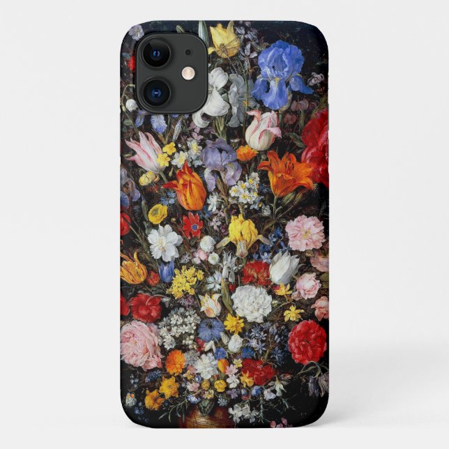 Coques Case-Mate iPhone Fleurs dans le bateau en bois, Jan Brueghel l'Anci (Dos)