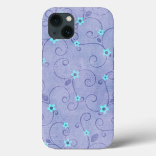 Case-Mate iPhone Case Fleurs d'Aqua sur violet