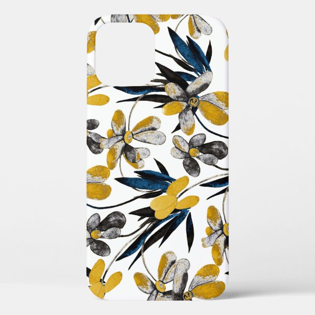 Coques Case-Mate iPhone Fleurs d'aquarelle : motif d'été vibrant. (Verso)
