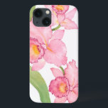 Coques Pour iPhone Fleurs d'aquarelle rose exotique<br><div class="desc">Fleurs d'aquarelles roses exotiques Artiste : Tim OToole</div>