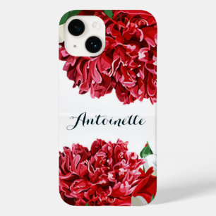Coque Case-Mate iPhone Fleurs d'aquarelle rouge Floral Élégant Personnali