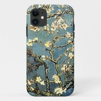 Coque iPhone 11 Fleurs d'arbre d'amande de Van Gogh d'art
