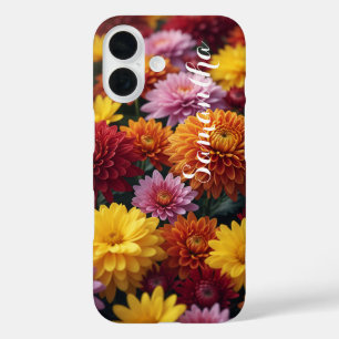Coque Pour iPhone 16 Fleurs d'automne personnalisées - À peine là 