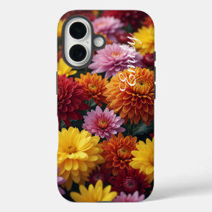 Coque Pour iPhone 16 Fleurs d'automne personnalisées – Boîtier robuste
