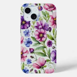 Coque Case-Mate iPhone Fleurs de aquarelle colorées