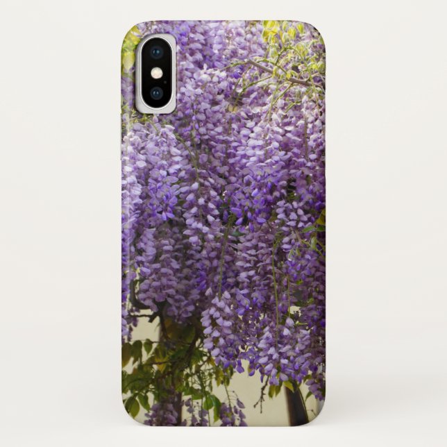 Coques Case-Mate iPhone Fleurs de bisteria violet (Dos)