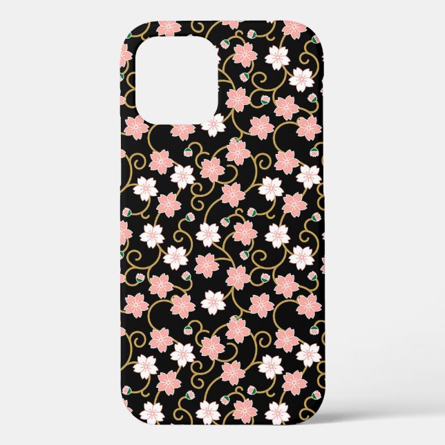 Coques Case-Mate iPhone Fleurs de cerisier, design japonais (Verso)