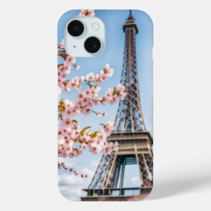 Coque Case-Mate iPhone Fleurs de cerisier et serviette Eiffel