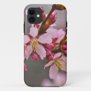 Coques Pour iPhone Fleurs de cerisier japonaises roses sur un ciel gr
