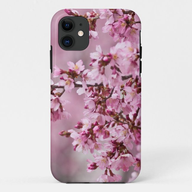Coques Case-Mate iPhone Fleurs de Cerisier Sakura Pastel Rose Calquees (Dos)