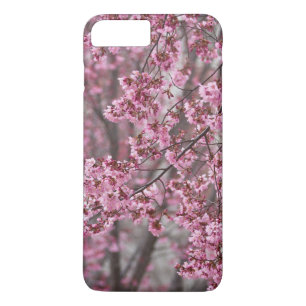 Coque iPhone 8 Plus/7 Plus Fleurs de cerisier Sakura rose flottant