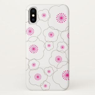 Coque iPhone X Fleurs de cerisiers blancs tout simplement chic