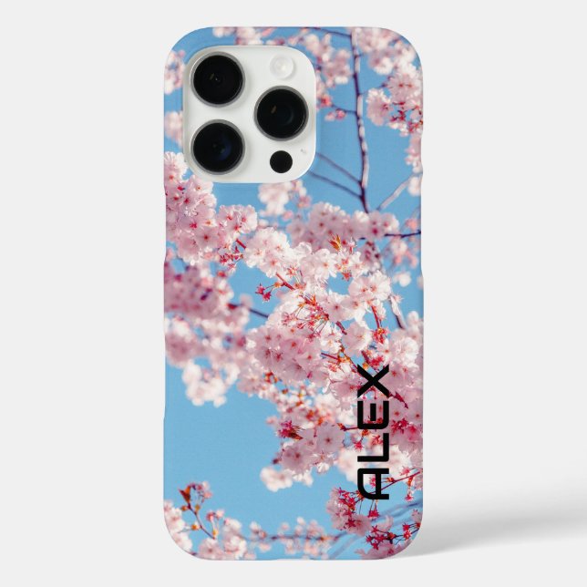 Coques Case-Mate iPhone Fleurs de cerisiers contre ciel bleu clair (Verso)