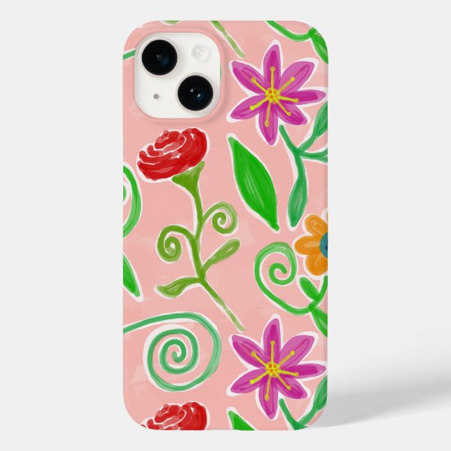 Coques Case-Mate iPhone fleurs de couleur mignonne (Verso)