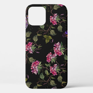 Case-Mate iPhone Case Fleurs de datura brodées : Art Botanique