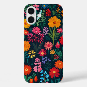 COQUE POUR iPhone 16 PLUS FLEURS DE FORET