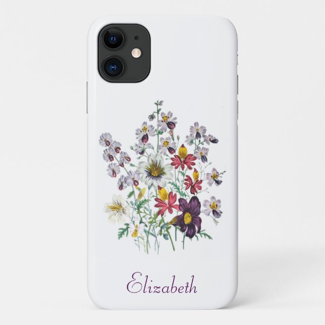 Coques Case-Mate iPhone Fleurs de franges personnalisées/Fleurs de trompet (Dos)