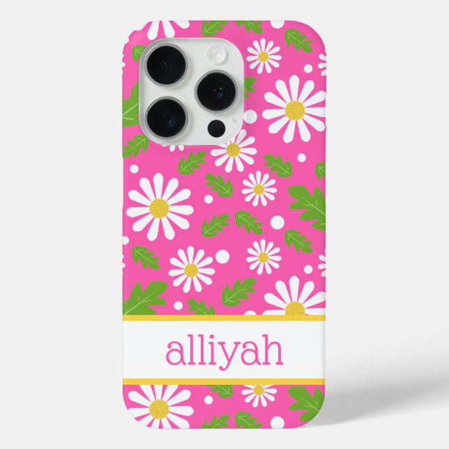 Coques Case-Mate iPhone Fleurs de Hippie Rétro Motif Daisy (Verso)