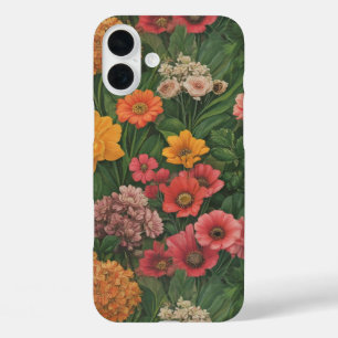 COQUE POUR iPhone 16 PLUS FLEURS DE JARDIN