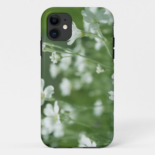 Coques Case-Mate iPhone fleurs de jardin blanches fraîches d'été (Dos)