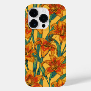 Coque Case-Mate iPhone Fleurs de jour tawny, bleu et jaune