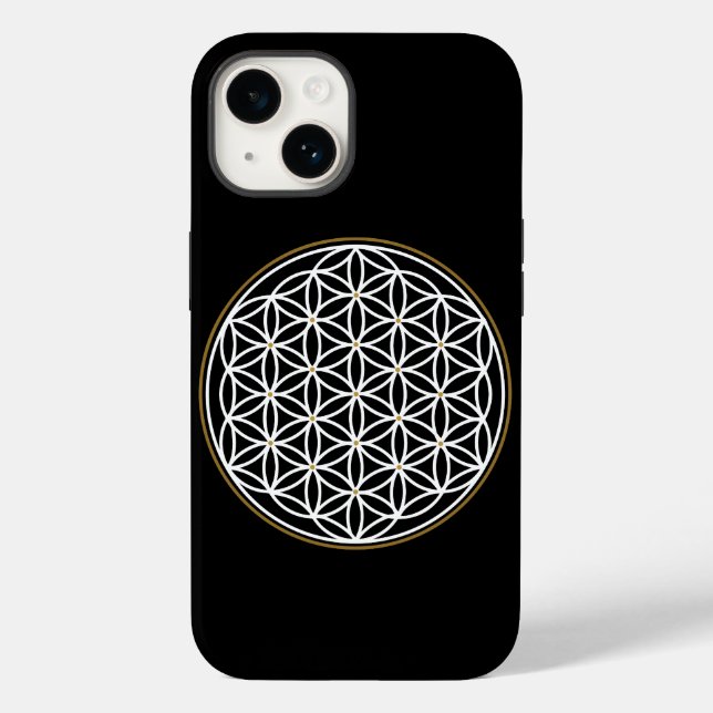 COQUES Case-Mate iPhone FLEURS DE LA VIE SYMBOLE MYSTIQUE (Verso)