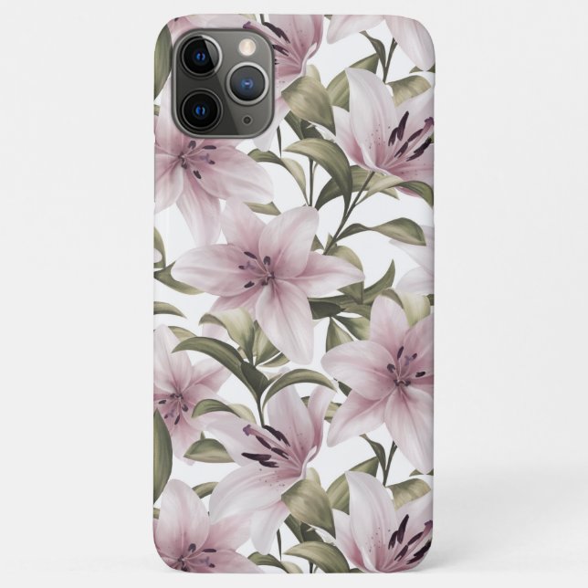 Coques Case-Mate iPhone Fleurs de lys. Modèle floral (Dos)