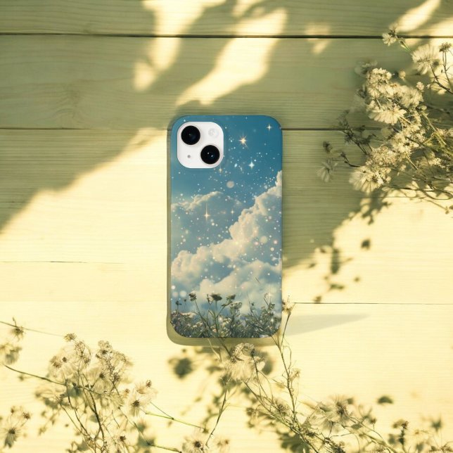Coques Case-Mate iPhone Fleurs de marguerite nuageuse esthétique Dream Flo (Créateur téléchargé)