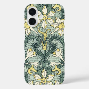 Coques iPhone 16 Fleurs de Narcisse Jonquilles Art Nouveau Vintage