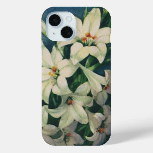 Coque Pour iPhone 15 Fleurs de pâques, Lys de Pâques Vintages