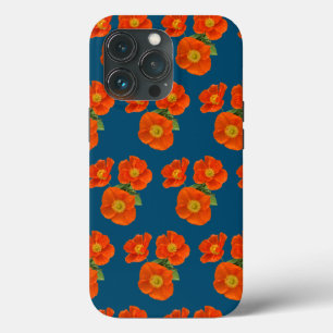 Case-Mate iPhone Case Fleurs de pavot orange