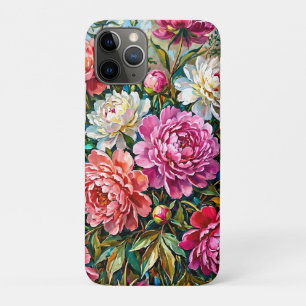 Case-Mate iPhone Case Fleurs de pivoine peintes de couleur élégante