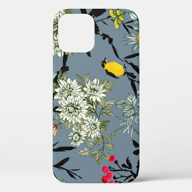 Coques Case-Mate iPhone Fleurs de prairie Rowan Arrière - plan sans coutur (Verso)