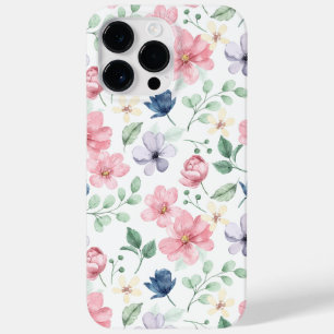Coque Case-Mate iPhone Fleurs de printemps et Motif Feuille
