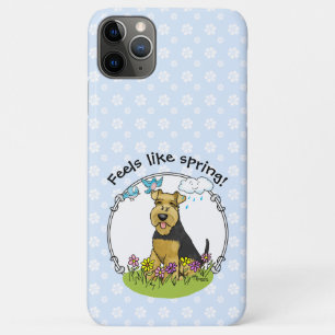 Case-Mate iPhone Case Fleurs de printemps Welsh Terrier Chien avec Fleur