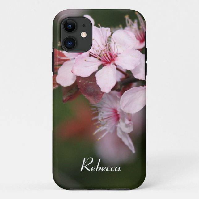 Coques Case-Mate iPhone fleurs de prunier rose clair de printemps (Dos)
