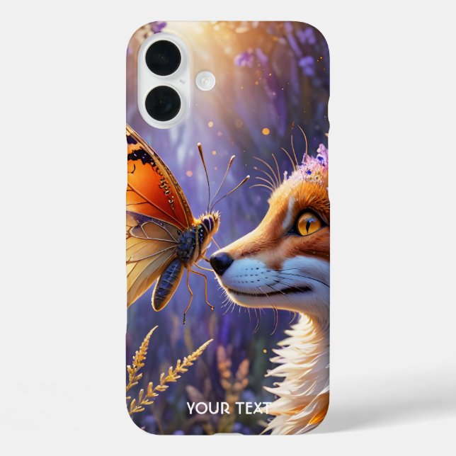 Coques Case-Mate iPhone Fleurs de renard à papillon mignonne Imaginaire (Verso)