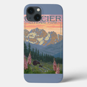 iPhone 13 Case Fleurs de ressort - parc national de glacier, la