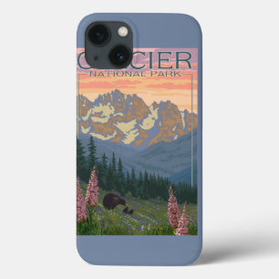iPhone 13 Case Fleurs de ressort - parc national de glacier, la