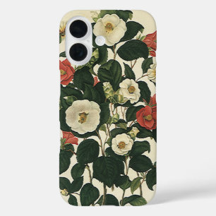 Coque Pour iPhone 16 Fleurs de roses de jardin antiques florales vintag