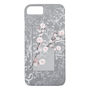 Case-Mate iPhone Case Fleurs de sang Argent Damas