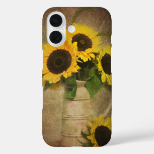 Coque Pour iPhone 16 Fleurs de soleil