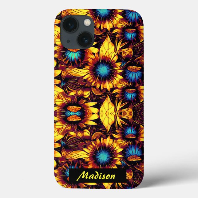 Coques Case-Mate iPhone Fleurs de soleil lumineuses (Verso)