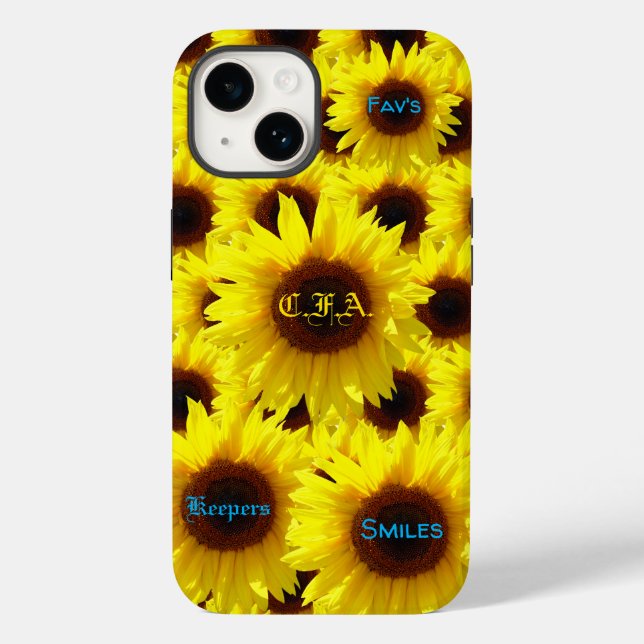 Coques Case-Mate iPhone Fleurs de soleil robustes (Verso)