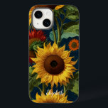 Coque Case-Mate iPhone Fleurs de soleil Rouge orange jaune Van Gogh<br><div class="desc">Tournesols Rouge Orange Jaune Van Gogh Art.</div>