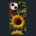 Coque Case-Mate iPhone Fleurs de soleil Rouge orange jaune Van Gogh<br><div class="desc">Tournesols Rouge Orange Jaune Van Gogh Art.</div>