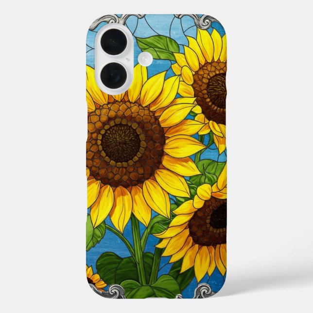 Coques Case-Mate iPhone Fleurs de soleil vibrantes (Verso)